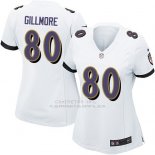 Camiseta Baltimore Ravens Gillmore Blanco Nike Game NFL Mujer