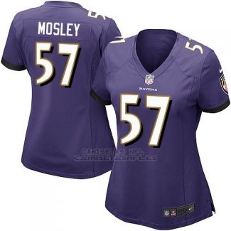 Camiseta Baltimore Ravens Mosley Violeta Nike Game NFL Mujer