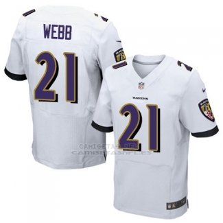 Camiseta Baltimore Ravens Webb Blanco Nike Elite NFL Hombre