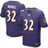 Camiseta Baltimore Ravens Weddle Violeta Nike Elite NFL Hombre