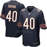 Camiseta Chicago Bears Sayers Blanco Negro Nike Game NFL Hombre