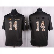 Camiseta Cincinnati Bengals Dalton Apagado Gris Nike Anthracite Salute To Service NFL Hombre