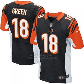 Camiseta Cincinnati Bengals Green Negro Nike Elite NFL Hombre
