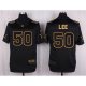 Camiseta Dallas Cowboys Lee Negro Nike Elite Pro Line Gold NFL Hombre