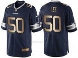 Camiseta Dallas Cowboys Lee Profundo Azul Nike Gold Game NFL Hombre