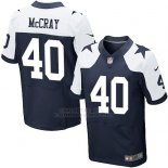 Camiseta Dallas Cowboys Mccray Profundo Azul y Blanco Nike Elite NFL Hombre