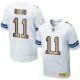 Camiseta Dallas Cowboys Romo Blanco Nike Gold Elite NFL Hombre