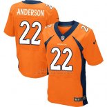 Camiseta Denver Broncos Anderson Naranja Nike Elite NFL Hombre