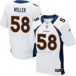 Camiseta Denver Broncos Miller Blanco Nike Elite NFL Hombre