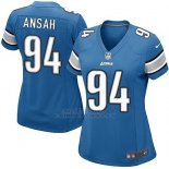 Camiseta Detroit Lions Ansah Azul Nike Game NFL Mujer