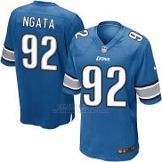 Camiseta Detroit Lions Ngata Azul Nike Game NFL Hombre