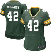 Camiseta Green Bay Packers Burnett Verde Militar Nike Game NFL Mujer