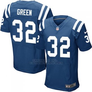 Camiseta Indianapolis Colts Green Azul Nike Elite NFL Hombre