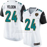 Camiseta Jacksonville Jaguars Yeldon Blanco Nike Game NFL Mujer