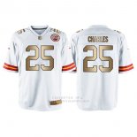 Camiseta Kansas City Chiefs Charles Blanco Nike Gold Game NFL Hombre