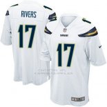 Camiseta Los Angeles Chargers Rivers Blanco Nike Game NFL Hombre