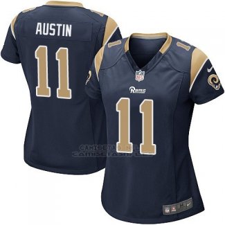 Camiseta Los Angeles Rams Austin Negro Nike Game NFL Mujer