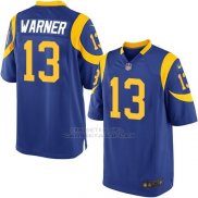 Camiseta Los Angeles Rams Warner Azul Nike Game NFL Hombre