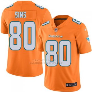 Camiseta Miami Dolphins Sims Naranja Nike Legend NFL Hombre