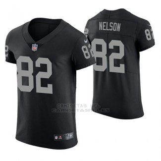 Camiseta NFL Elite Hombre Oakland Raiders Jordy Nelson Negro