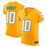 Camiseta NFL Elite Los Angeles Chargers Justin Herbert Vapor F.U.S.E. Alterno Oro