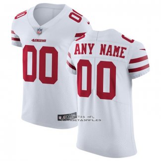 Camiseta NFL Elite San Francisco 49ers Personalizada Vapor Untouchable Blanco