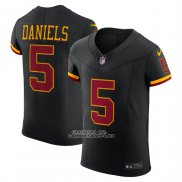 Camiseta NFL Elite Washington Commanders Jayden Daniels Alterno Vapor F.U.S.E. Negro