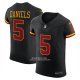 Camiseta NFL Elite Washington Commanders Jayden Daniels Alterno Vapor F.U.S.E. Negro