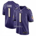 Camiseta NFL Game Baltimore Ravens Malaki Starks 2025 NFL Draft Violeta