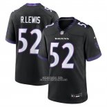 Camiseta NFL Game Baltimore Ravens Ray Lewis Jugador Alterno Retired Negro Camiseta NFL Game Baltimore Ravens Ray Lewis Jugador Alterno Retired Negro
