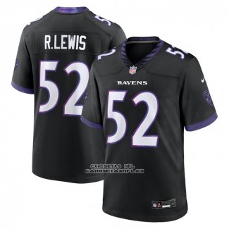 Camiseta NFL Game Baltimore Ravens Ray Lewis Jugador Alterno Retired Negro