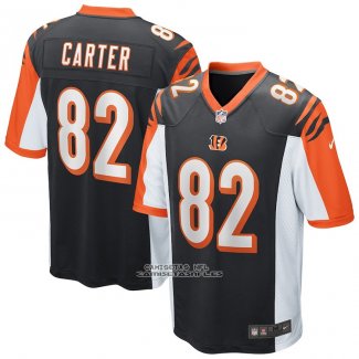 Camiseta NFL Game Cincinnati Bengals Cethan Carter Negro