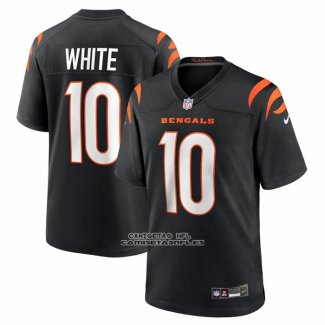 Camiseta NFL Game Cincinnati Bengals Mike White Negro