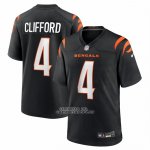 Camiseta NFL Game Cincinnati Bengals Sean Clifford Negro