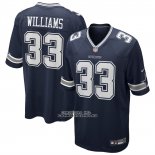 Camiseta NFL Game Dallas Cowboys Javonte Williams Azul Camiseta NFL Game Dallas Cowboys Javonte Williams Azul