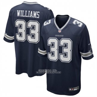 Camiseta NFL Game Dallas Cowboys Javonte Williams Azul