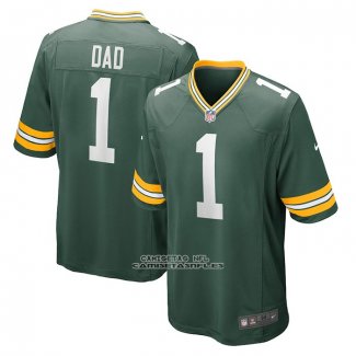 Camiseta NFL Game Green Bay Packers Number 1 Dad Verde