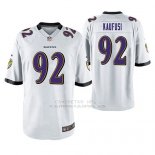 Camiseta NFL Game Hombre Baltimore Ravens Bronson Kaufusi Blanco