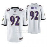 Camiseta NFL Game Hombre Baltimore Ravens Bronson Kaufusi Blanco Camiseta NFL Game Hombre Baltimore Ravens Bronson Kaufusi Blanco