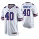 Camiseta NFL Game Hombre Buffalo Bills Devin Singletary Blanco