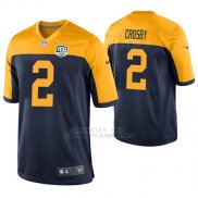 Camiseta NFL Game Hombre Green Bay Packers Mason Crosby Azul 100th Anniversary Alternate