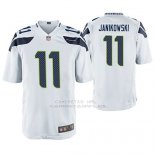 Camiseta NFL Game Hombre Seattle Seahawks Sebastian Janikowski Blanco