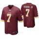 Camiseta NFL Game Hombre Washington Rojoskins Dwayne Haskins Rojo