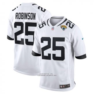 Camiseta NFL Game Jacksonville Jaguars James Robinson Blanco