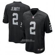 Camiseta NFL Game Las Vegas Raiders Ashton Jeanty 2025 NFL Draft First Round Pick Negro