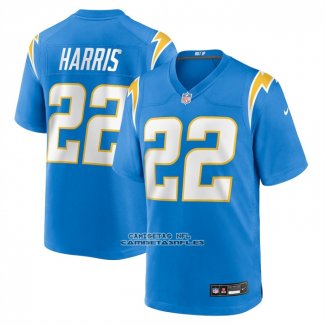 Camiseta NFL Game Los Angeles Chargers Najee Harris Azul1