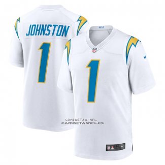 Camiseta NFL Game Los Angeles Chargers Quentin Johnston Segunda Blanco