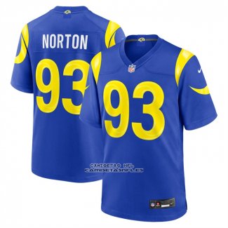 Camiseta NFL Game Los Angeles Rams Bill Norton Azul