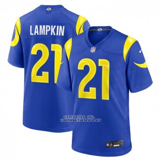 Camiseta NFL Game Los Angeles Rams Cam Lampkin Azul1