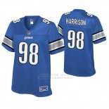 Camiseta NFL Game Mujer Detroit Lions Damon Harrison Azul Historic Logo